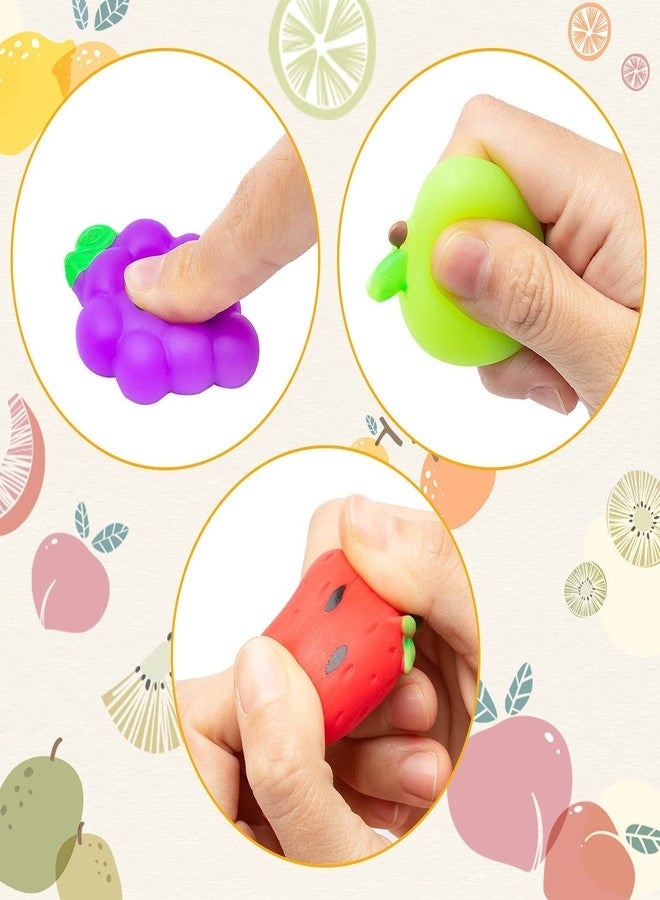HSMQ 32pcs Mochi Squishy Toys Set for Kids, Mini Squishies Kawaii Fruit Squeeze Toys Pack Cute Stress Relief Anxiety Toys for Boys Girls - Image 3